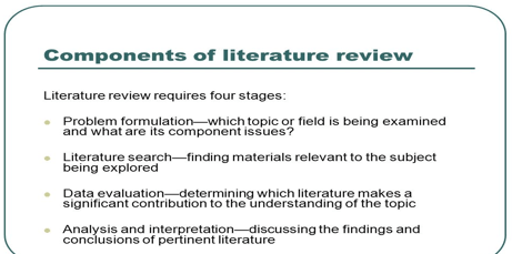 components of research paper literature review